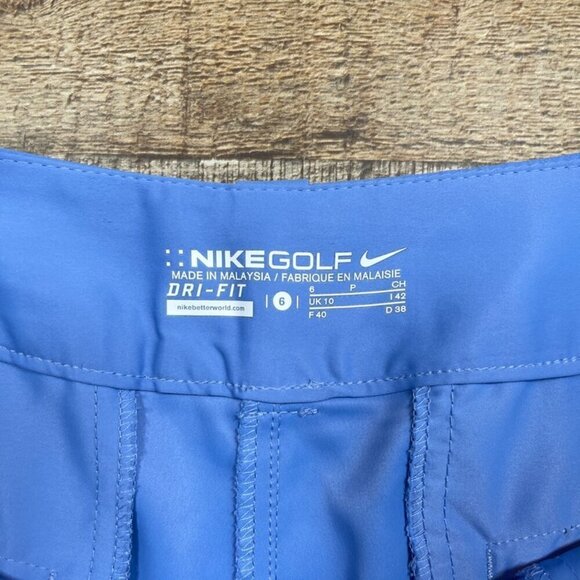 Nike Dri-Fit Periwinkle Golf Shorts size 6 - Picture 3 of 5